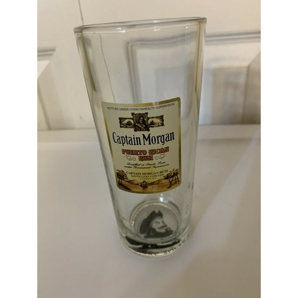 Captain Morgan Spiced Rum 6.25" Tall Drinking Collector Glass Tumbler 16 oz‎ - Picture 2 of 8